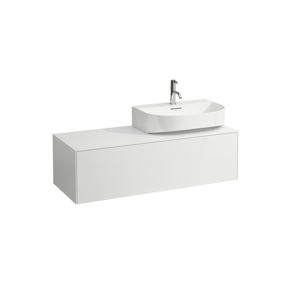 Meuble 1 tiroir sonar 120 blan - LAUFEN H4054530341701 