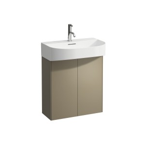 Sonar meuble sous lavabo 2 portes pour lavabo 810342 580x240x600mm titane - LAUFEN H4054830340421 