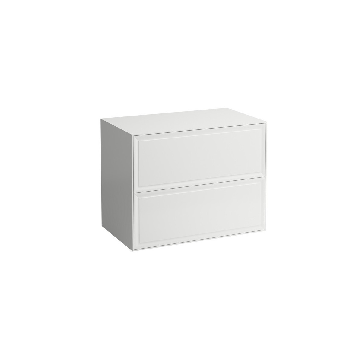 The new classic meuble sans découpe avec deux tiroirs blanc mat 775x455x600 mm - LAUFEN H4060160851701 