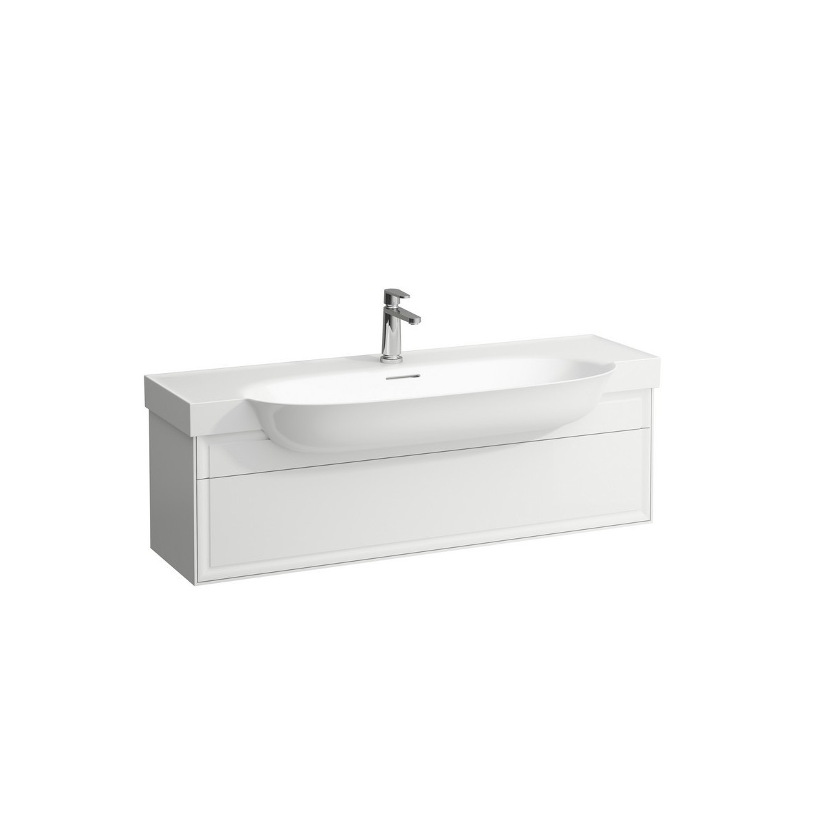 The new classic meuble 1 tiroir pour lavabo 813858 1175x315x345mm blanc mat - LAUFEN H4060510851701 