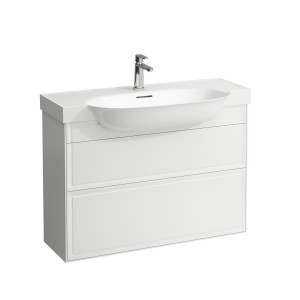 The new classic meuble 2 tiroirs pour lavabo 813857 975x315x345mm blanc mat - LAUFEN H4060920851701 