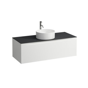 Arun 1200 1t découpe centre plan ardesia nera percé 1t multicolour - LAUFEN H4151251519991 