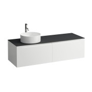 Arun 1400 2t avec découpe à gche plan ardesia nera percé 1t multicolour - LAUFEN H4151361519991 