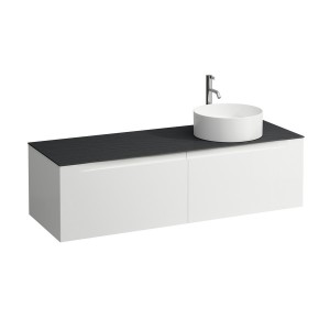 Arun 1400 2t avec découpe à dte plan ardesia nera percé 1t multicolour - LAUFEN H4151371519991 