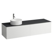 Arun 1600 2t avec découpe à gche plan ardesia nera percé 1t multicolour - LAUFEN H4151461519991 