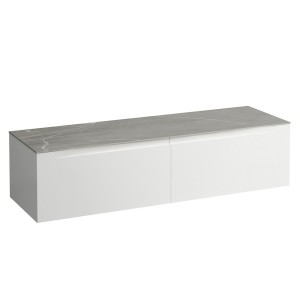 Arun meuble 1600 2t sans découpe plan piasentina grigio multicolour - LAUFEN H4161401519991 