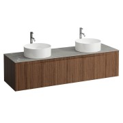 Arun 1600 2t déc à g et d plan piasentina grigio 1t noce canaletto/verre blc - LAUFEN H4161491516301 