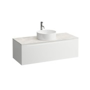 Arun 1200 1t découpe centre plan botticino crema percé 1t multicolour - LAUFEN H4171251519991 