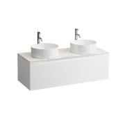 Arun 1200 1t découpe à gche et à dte plan botticino crema percé 1t multicolour - LAUFEN H4171291519991 