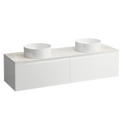 Arun 1600 2t avec découpe à gche et à dte plan botticino crema multicolour - LAUFEN H4171441519991 