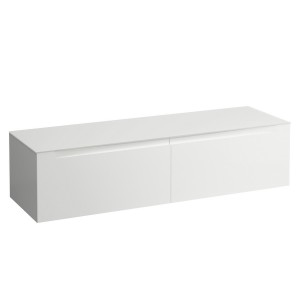 Arun meuble 1600 2t sans découpe plan en verre dépoli ton sur ton multicolour - LAUFEN H4181401519991 