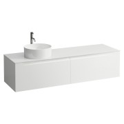 Arun 1600 2t déc à gche plan en verre dépoli ton sur ton percé 1t multicolour - LAUFEN H4181461519991 