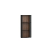 Arun armoire mi-haute 900 ouverte 8 mm verre fumé noce canaletto/verre blanc - LAUFEN H4195201516301 