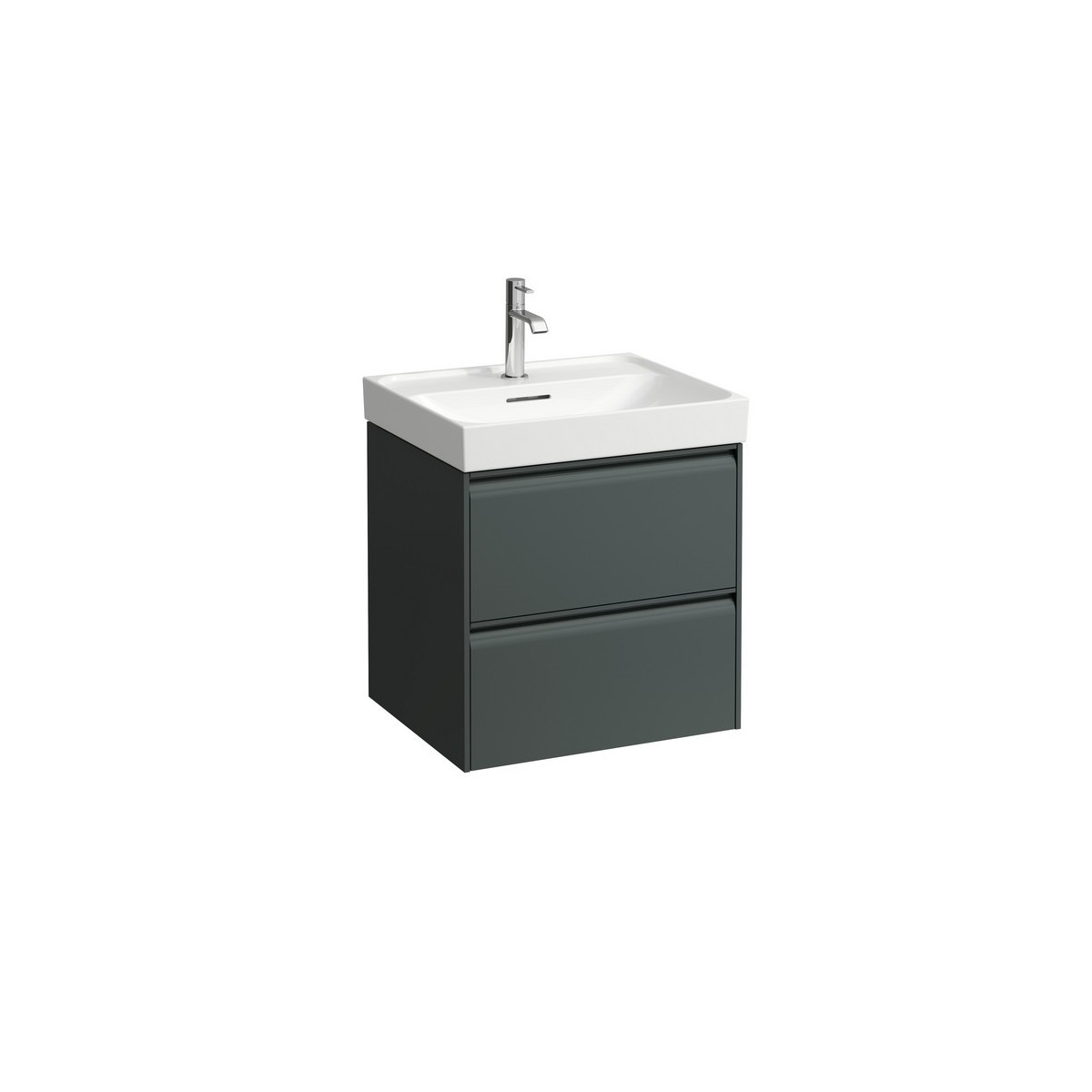 Meda meuble sous lavabo 550 2t pour lavabo 810112 gris traffic 535x450x515 mm - LAUFEN H4215620112661 