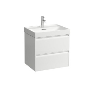 Meda meuble sous lavabo 600 2 tiroirs pour lavabo 810113 blanc mat 585x450x515mm - LAUFEN H4215720112601 