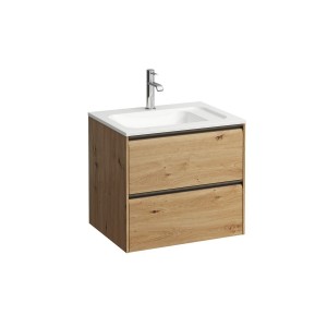 Meda meuble 600 2t pour lavabo marbond 814113 chêne sauvage 570x440x505 - LAUFEN H4216720112671 