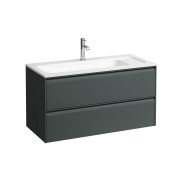 Meda meuble 1000 2t pour lavabo marbond 814118 gris traffic 970x440x505 - LAUFEN H4216920112661 