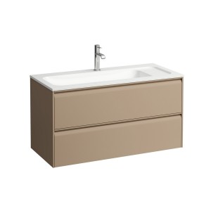 Meda meuble 1000 2t pour lavabo marbond 814118 cappuccino 970x440x505 - LAUFEN H4216920114651 