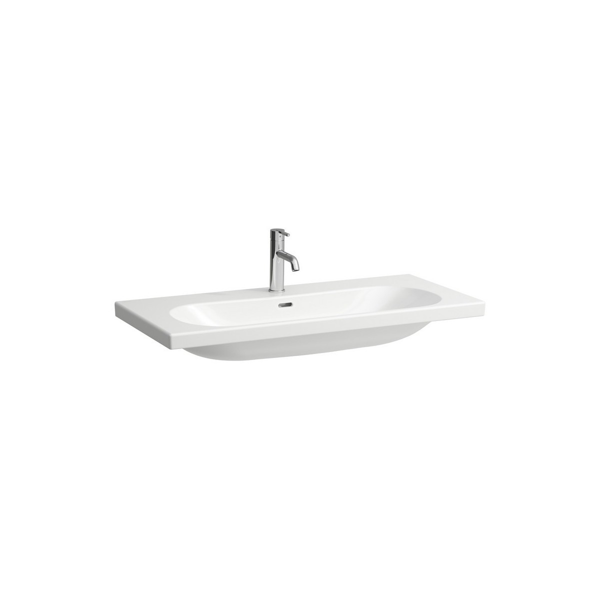 Lua lavabo mural ou à poser sur meuble non percé 1000x460x180mm blanc avec lcc - LAUFEN H8100894001091 
