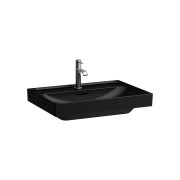 Meda lavabo mural ou à poser sur meuble noir mat 650x460x80 mm - LAUFEN H8101147161041 