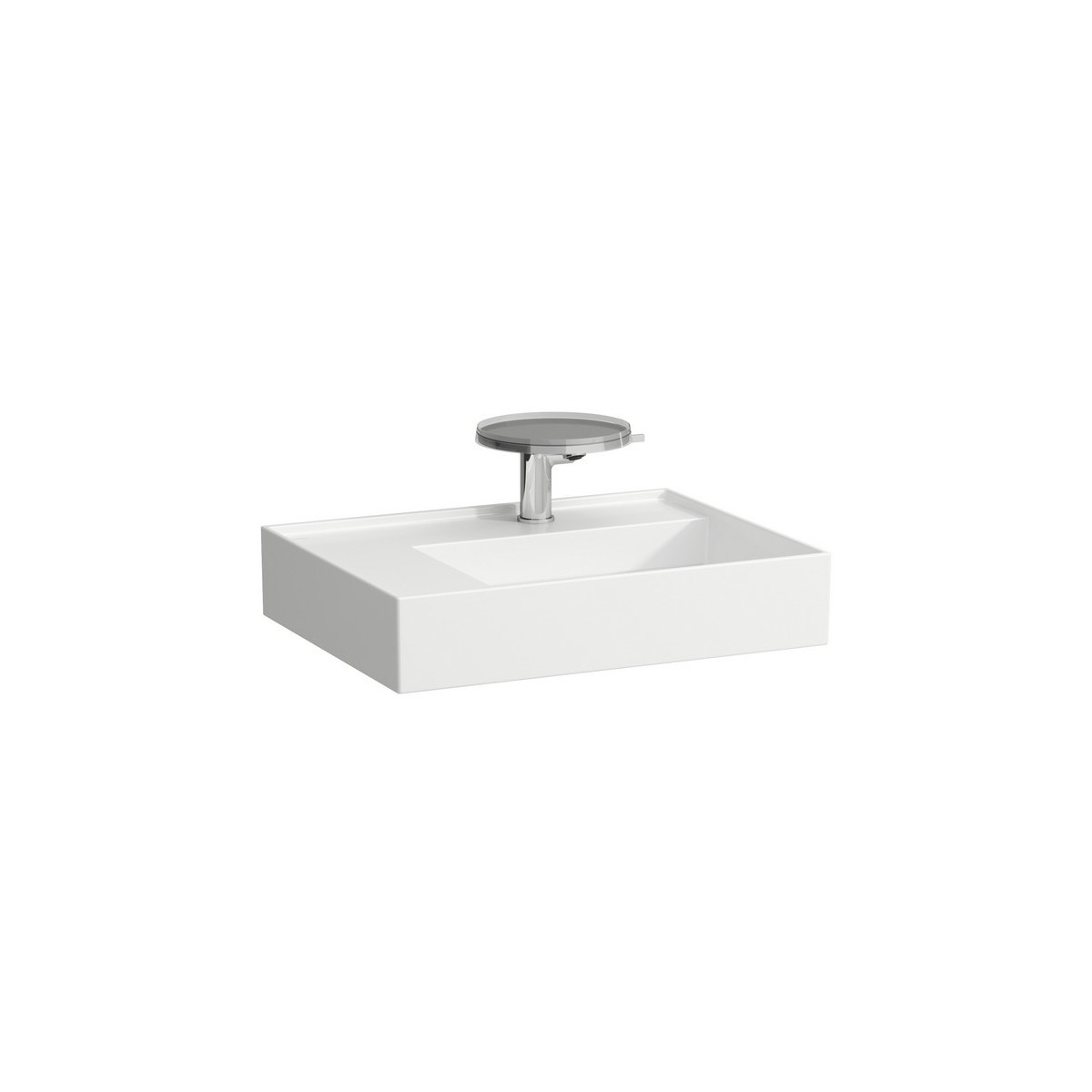 Lavabo asymétrique gauche kartell 60x46 blanc mat - LAUFEN H8103357571581 
