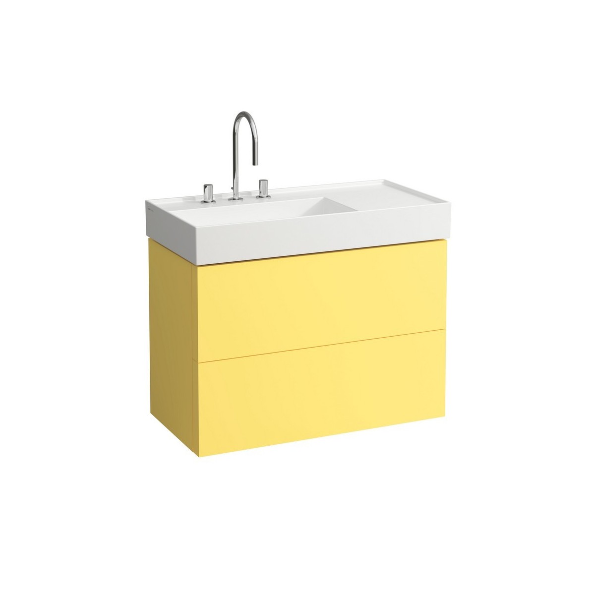 Lavabo asym. d kartell 90 blanc - LAUFEN H8103380001121 