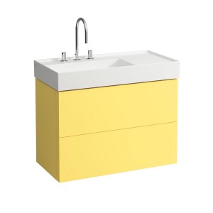 Lavabo asym. d kartell 90 blanc - LAUFEN H8103380001121 