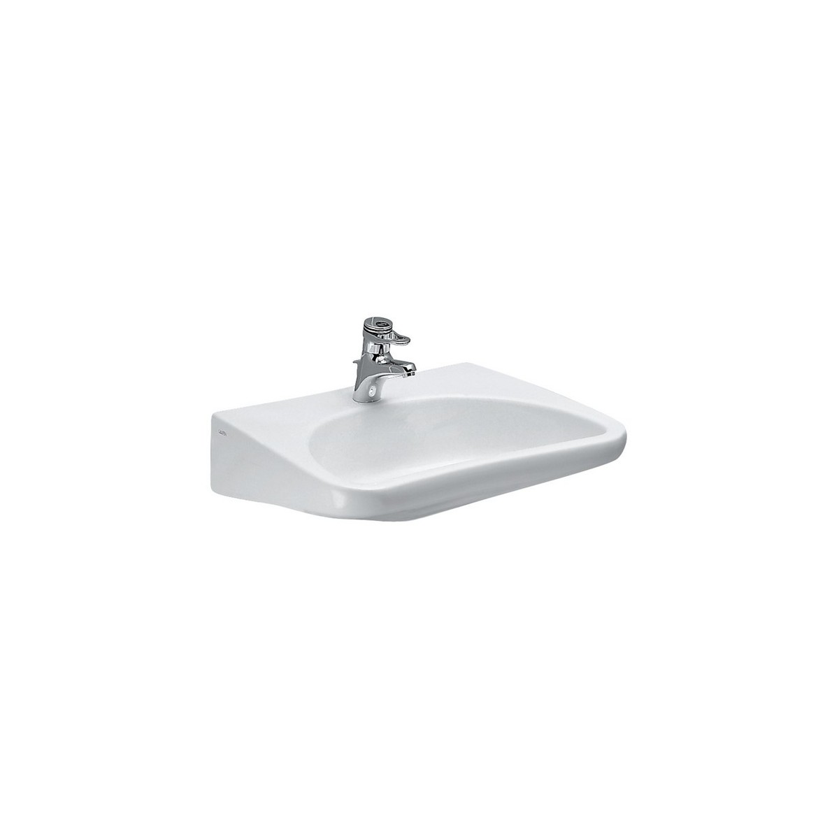 Rehab lavabo pmr 'liberty' avec 1 trou pour la robinetterie 660x550x165 mm blanc - LAUFEN H8106030001041 