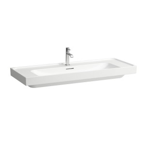 Meda lavabo mural ou à poser sur meuble blanc lcc 1200x460x80 mm - LAUFEN H8141114001091 