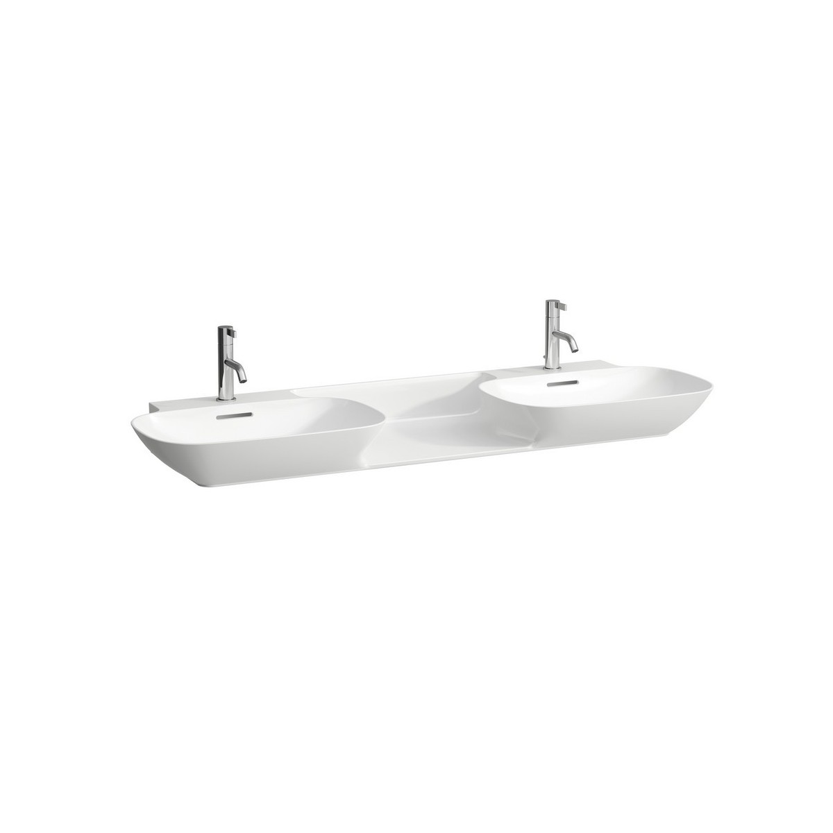 Lavabo double ino 142 blanc - LAUFEN H8143040001041 
