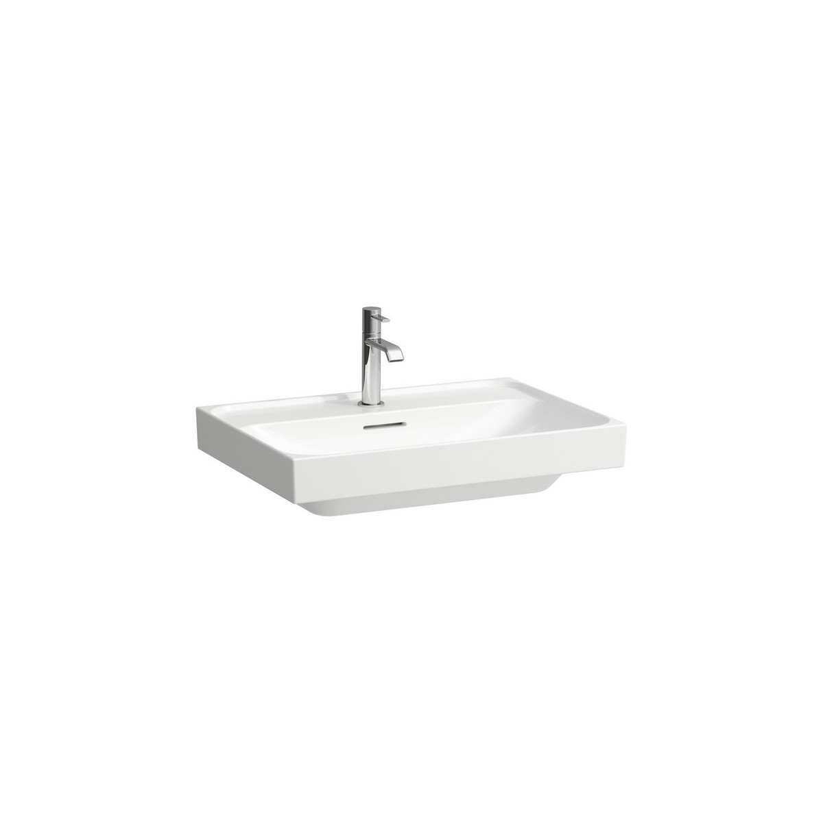 Meda lavabo à poser sur plan face inférieure meulée blanc lcc 650x460x80 mm - LAUFEN H8161144001041 