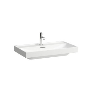 Meda lavabo à poser sur plan face inférieure meulée blanc lcc 800x460x80 mm - LAUFEN H8161174001091 