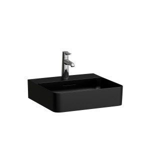 Val lave-mains à poser face inférieure meulée non percé 450x420x115mm noir mat - LAUFEN H8162807161091 
