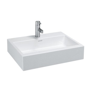 Living city lavabo à poser face inférieure meulée 3t 600x460x140 mm blc - LAUFEN H8174340001081 