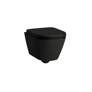 Meda cuvette susp compacte silent flush ss bride noir mat 490x360x355 - LAUFEN H8201137160001 