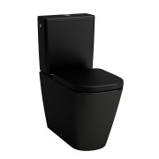 Meda cuvette au sol silent flush ss bride sh sv noir mat 680x360x430 - LAUFEN H8241117160001 
