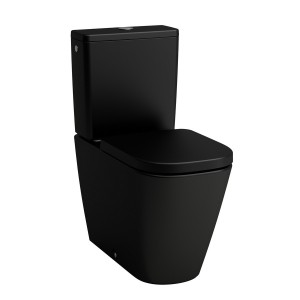 Meda cuvette au sol silent flush ss bride sh sv noir mat 680x360x430 - LAUFEN H8241117160001 
