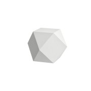 Home collection polyèdre 'ikos' en céramique 350x360x360 mm blanc mat - LAUFEN H8777717570001 