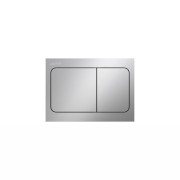 Plaque de commande ineo air dispositif double chasse chromé satiné 203x6x145 mm - LAUFEN H9001130070001 