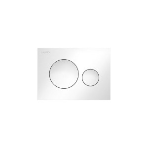Plaque de commande ineo moon dispositif double chasse blanc 203x6x145 mm - LAUFEN H9001140000001 