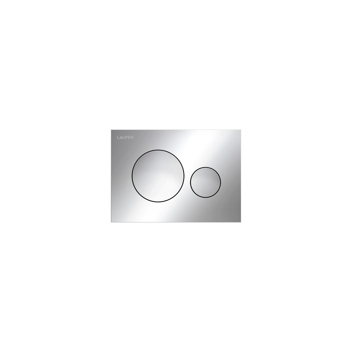 Plaque de commande ineo moon dispositif double chasse chromé 203x6x145 mm - LAUFEN H9001140040001 