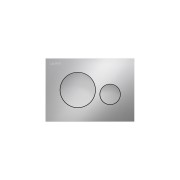 Plaque de commande ineo moon dispositif double chasse chromé satiné 203x6x145 mm - LAUFEN H9001140070001 
