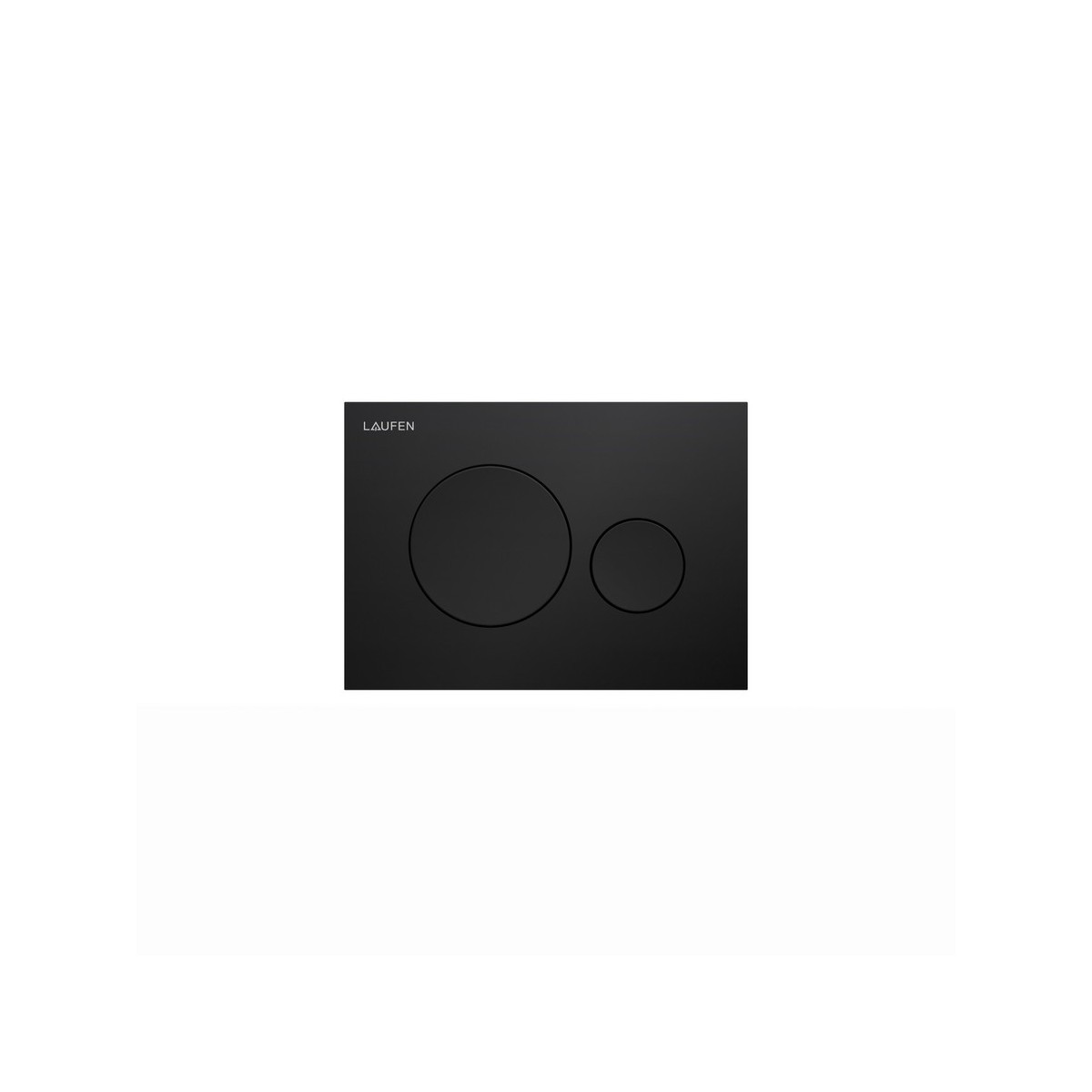 Plaque de commande ineo moon dispositif double chasse noir mat 203x6x145 mm - LAUFEN H9001147160001 