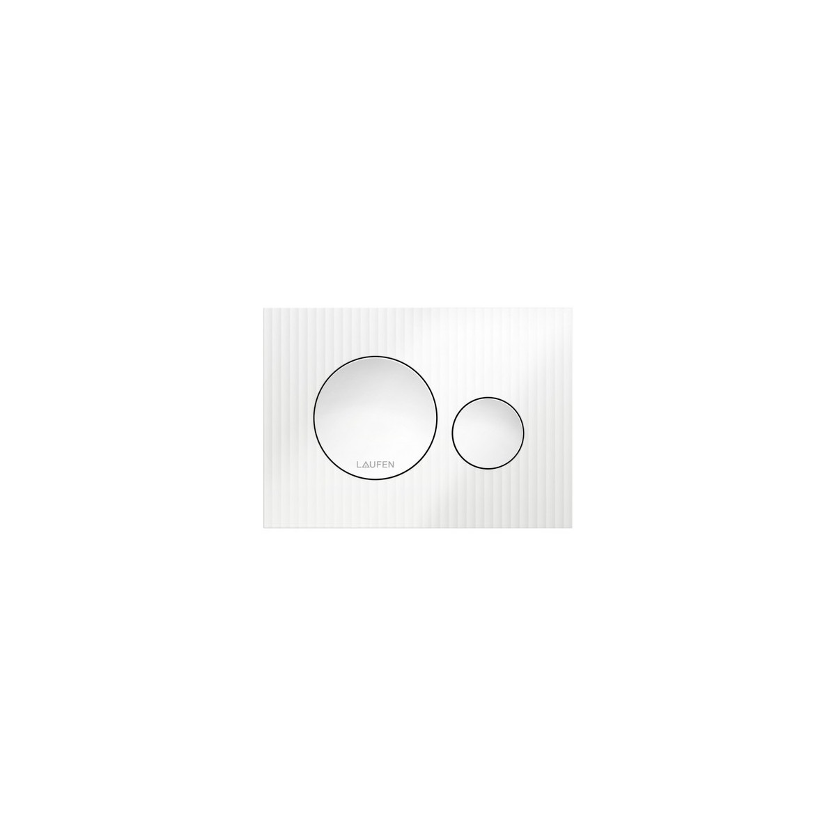Plaque de commande ineo moondance dispositif double chasse blanc 203x6x145 mm - LAUFEN H9001160000001 