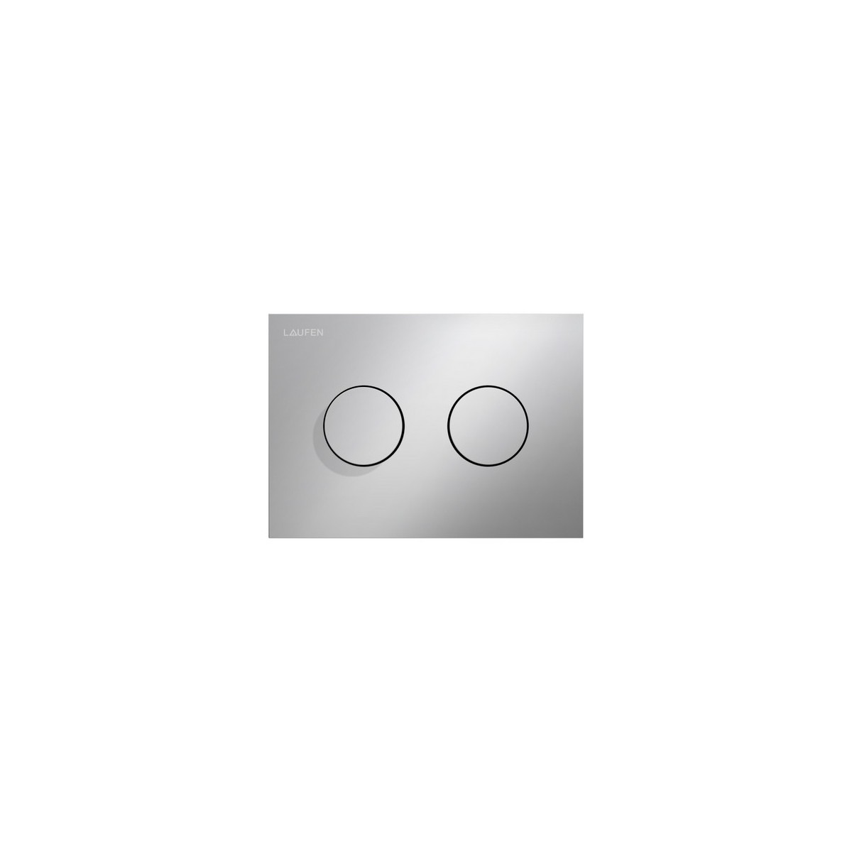 Plaque de commande ineo groove dispositif double chasse chromé satiné 203x18x145 - LAUFEN H9001170070001 