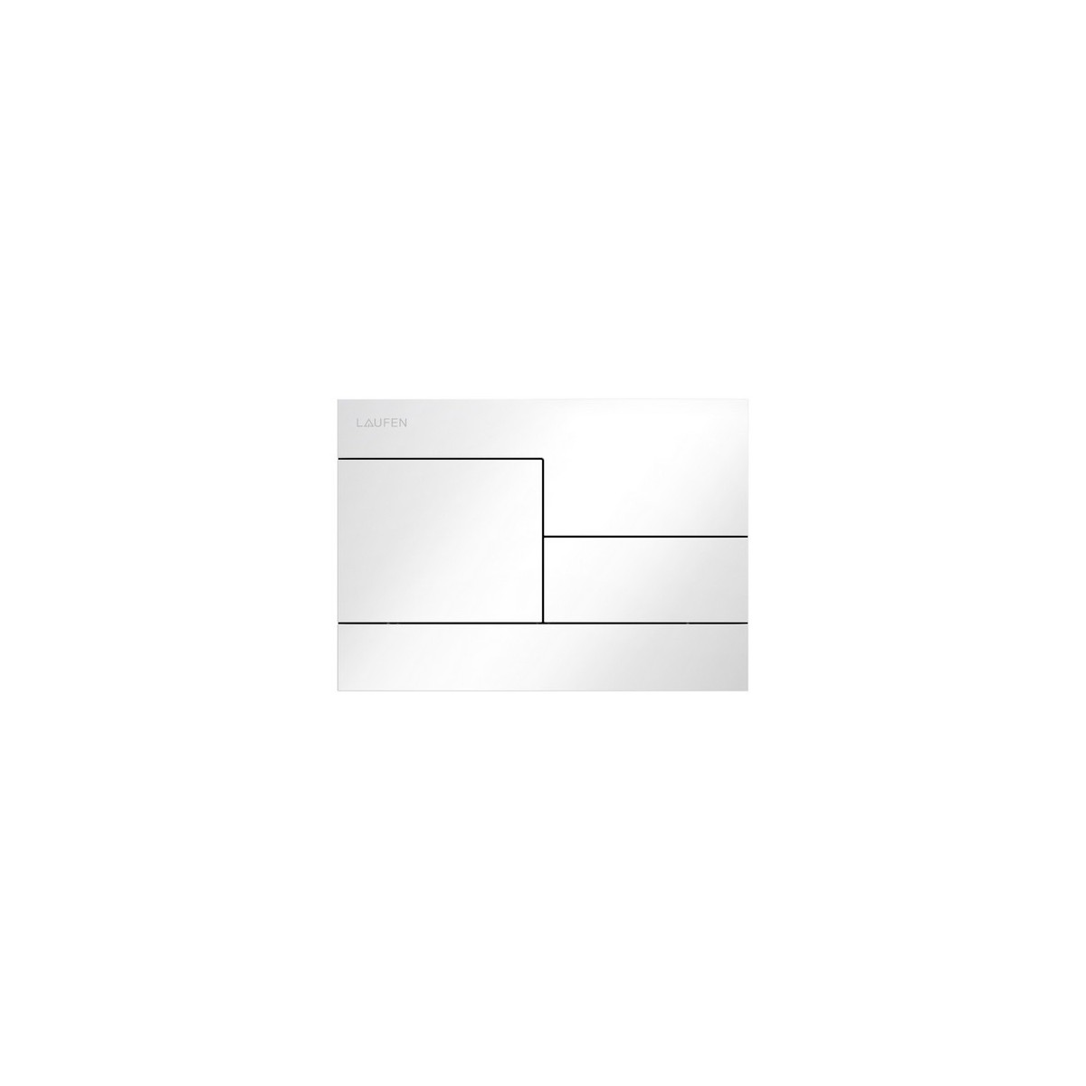 Plaque de commande ineo skyline dispositif double chasse blanc 208x6x148 mm - LAUFEN H9001180000001 