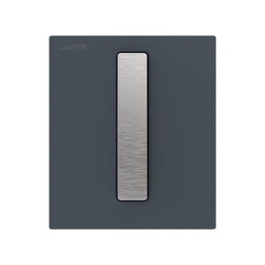 Plaque de cde urinoir lis ineo au102 verre anthracite bouton acier br 125x10x145 - LAUFEN H9091020780001 