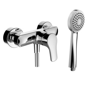 Citypro mitigeur de douche mural avec garniture de douche chromé - LAUFEN HF500952100600 