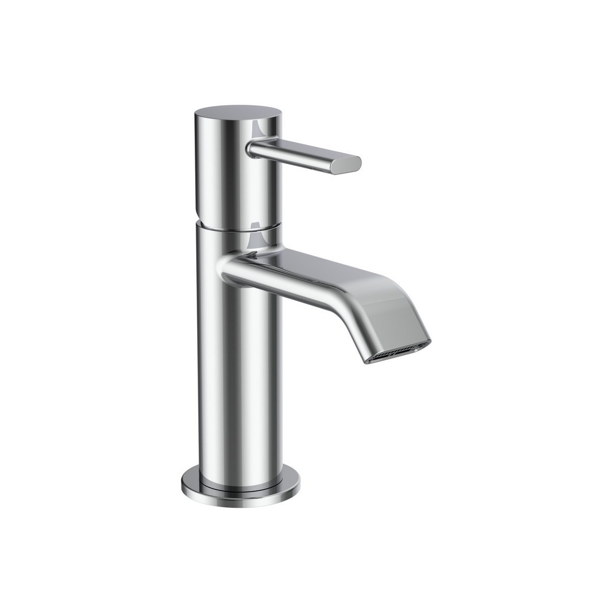Meda mitigeur de lavabo bec fixe 95 mm sans vidage chromé - LAUFEN HF506602100000 