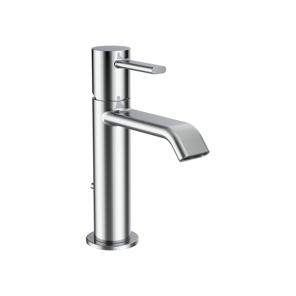 Meda mitigeur de lavabo bec fixe 110 mm avec vidage clic-clac chromé - LAUFEN HF506603100000 